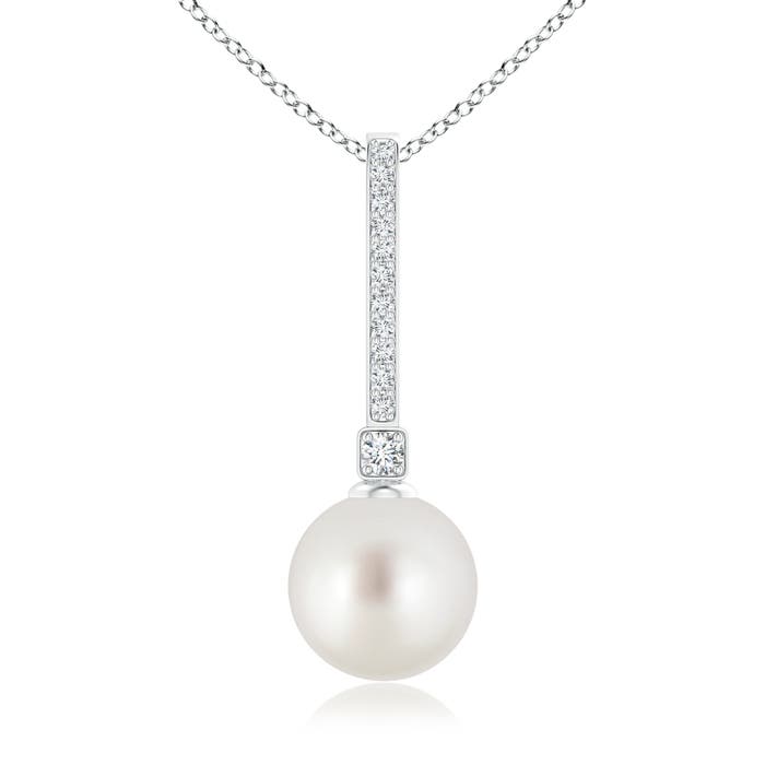 AAA - South Sea Cultured Pearl / 7.33 CT / 14 KT White Gold