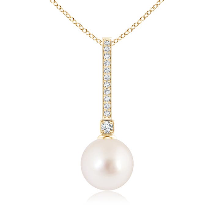 AAAA - South Sea Cultured Pearl / 7.33 CT / 14 KT Yellow Gold