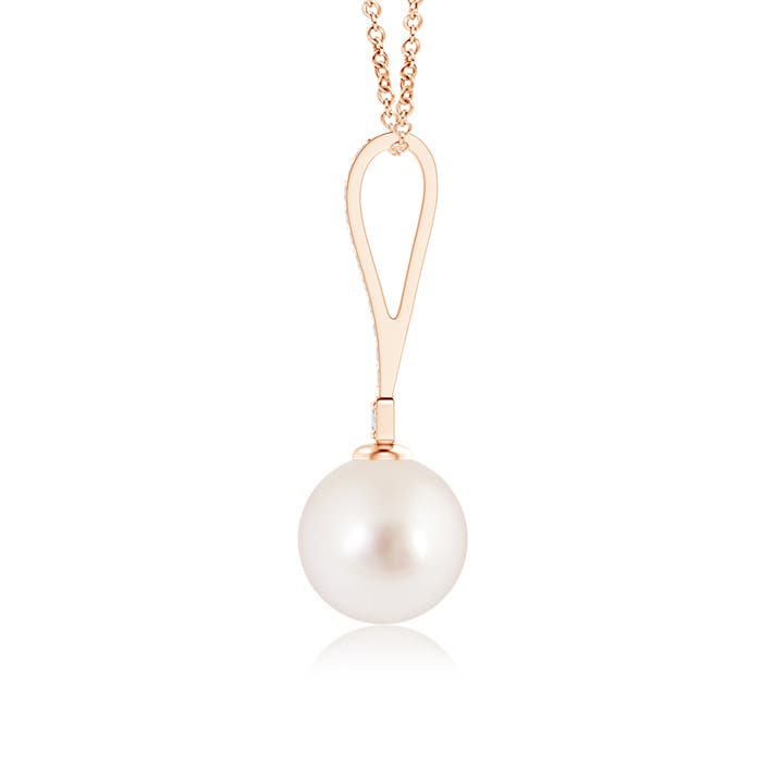 AAAA - South Sea Cultured Pearl / 5.35 CT / 14 KT Rose Gold