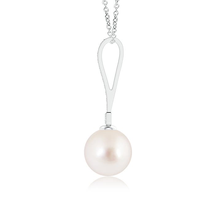 AAAA - South Sea Cultured Pearl / 5.35 CT / 14 KT White Gold