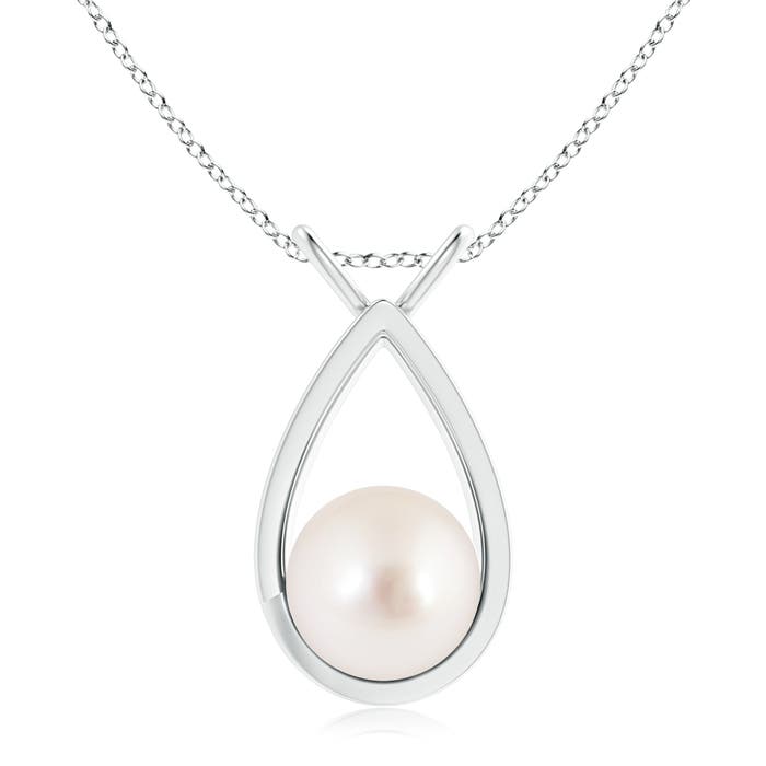 AAAA - South Sea Cultured Pearl / 7.2 CT / 14 KT White Gold