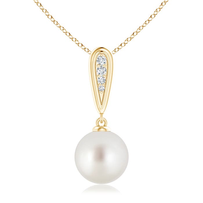 AAA - South Sea Cultured Pearl / 5.29 CT / 14 KT Yellow Gold