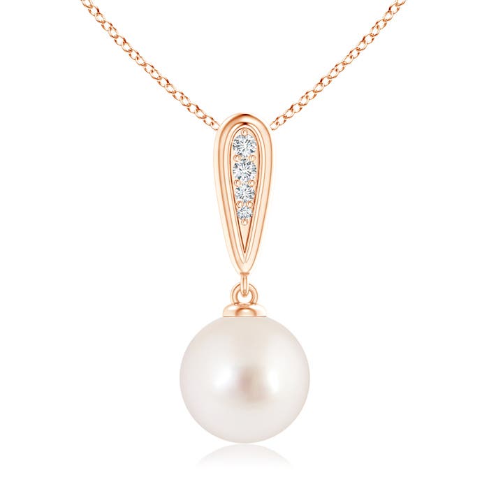 AAAA - South Sea Cultured Pearl / 5.29 CT / 14 KT Rose Gold