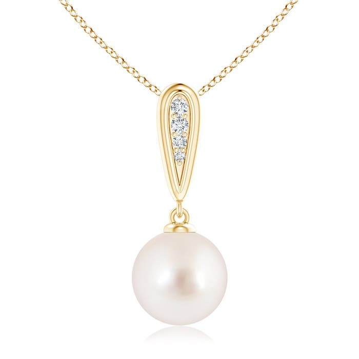 AAAA - South Sea Cultured Pearl / 5.29 CT / 14 KT Yellow Gold