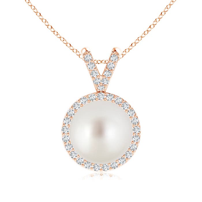 AAA - South Sea Cultured Pearl / 7.47 CT / 14 KT Rose Gold