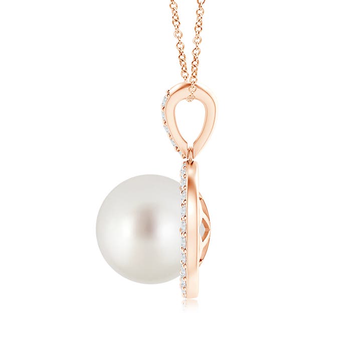 AAA - South Sea Cultured Pearl / 7.47 CT / 14 KT Rose Gold