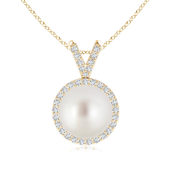 AAA - South Sea Cultured Pearl / 7.47 CT / 14 KT Yellow Gold