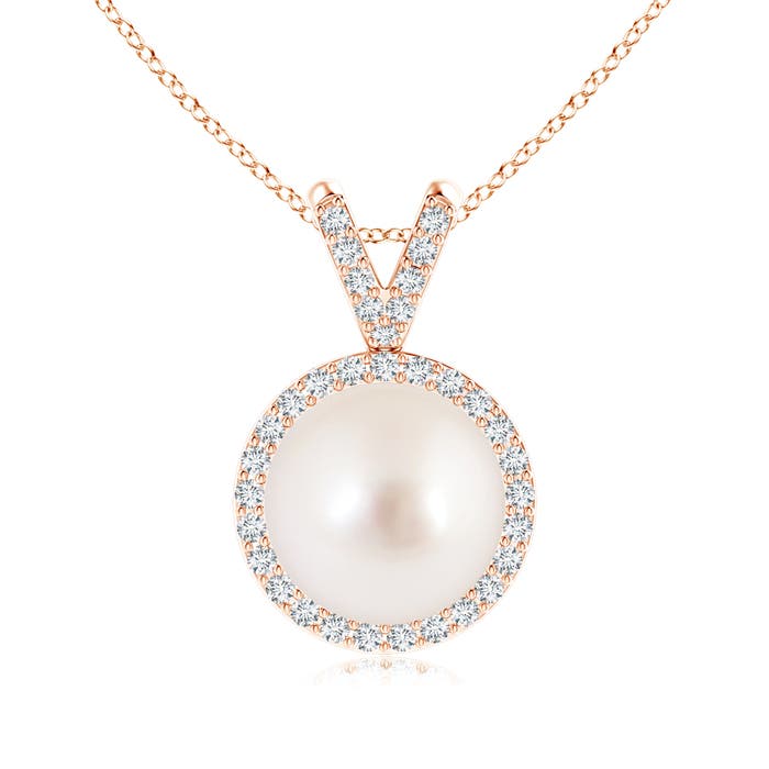 AAAA - South Sea Cultured Pearl / 7.47 CT / 14 KT Rose Gold