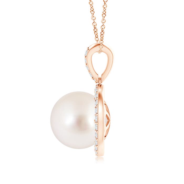 AAAA - South Sea Cultured Pearl / 7.47 CT / 14 KT Rose Gold