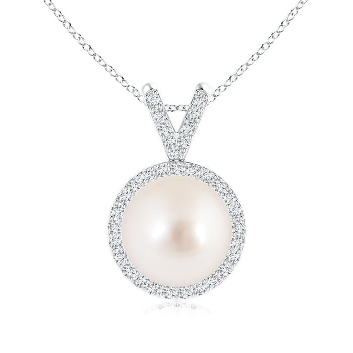 AAAA - South Sea Cultured Pearl / 7.47 CT / 14 KT White Gold