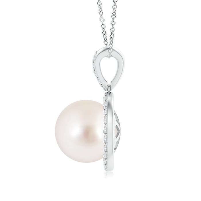 AAAA - South Sea Cultured Pearl / 7.47 CT / 14 KT White Gold