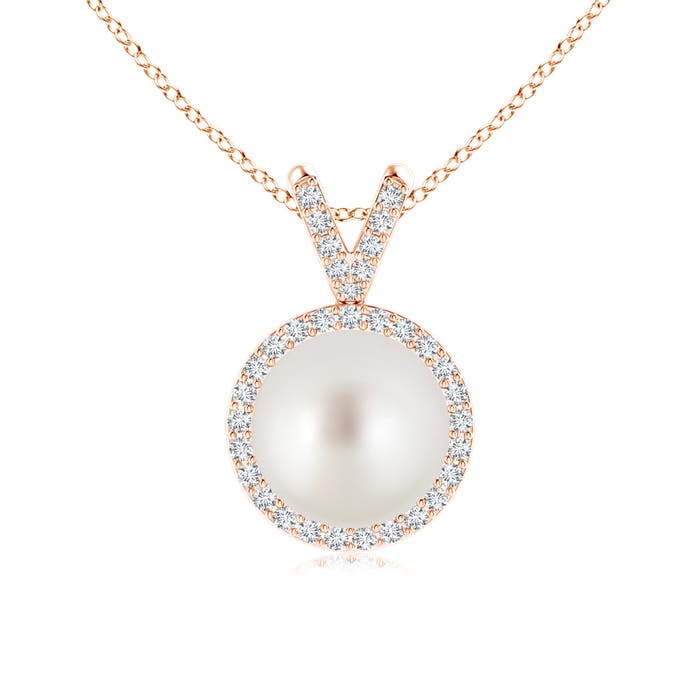 AAA - South Sea Cultured Pearl / 5.45 CT / 14 KT Rose Gold