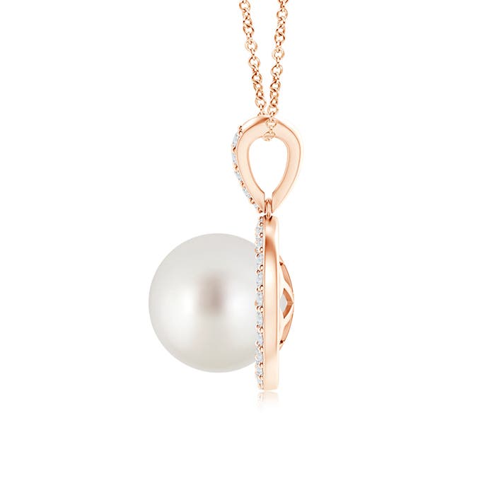 AAA - South Sea Cultured Pearl / 5.45 CT / 14 KT Rose Gold