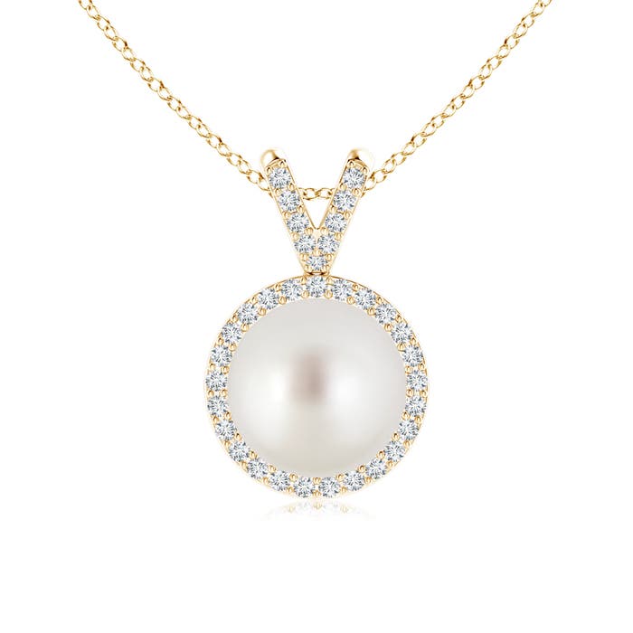 AAA - South Sea Cultured Pearl / 5.45 CT / 14 KT Yellow Gold