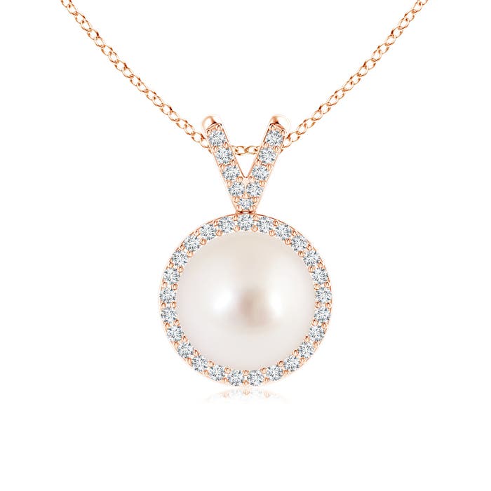 AAAA - South Sea Cultured Pearl / 5.45 CT / 14 KT Rose Gold