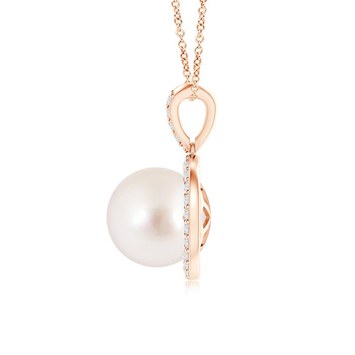 AAAA - South Sea Cultured Pearl / 5.45 CT / 14 KT Rose Gold