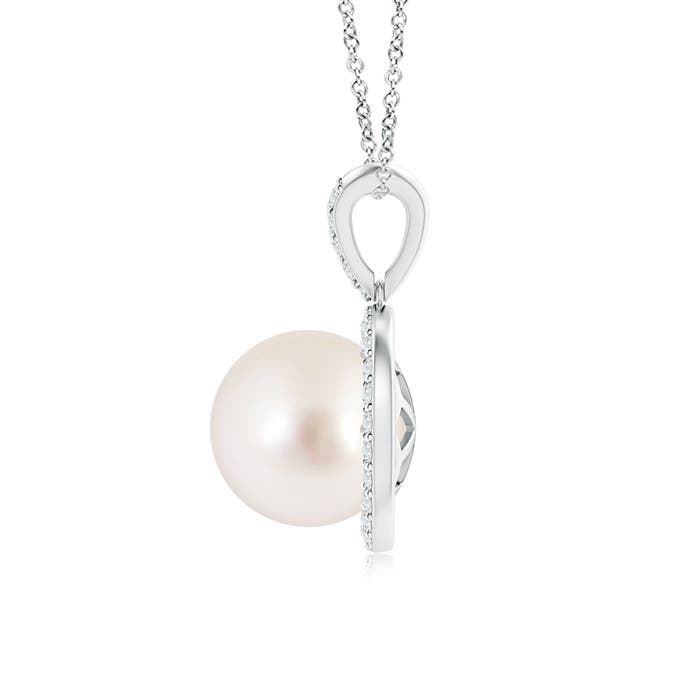 AAAA - South Sea Cultured Pearl / 5.45 CT / 14 KT White Gold