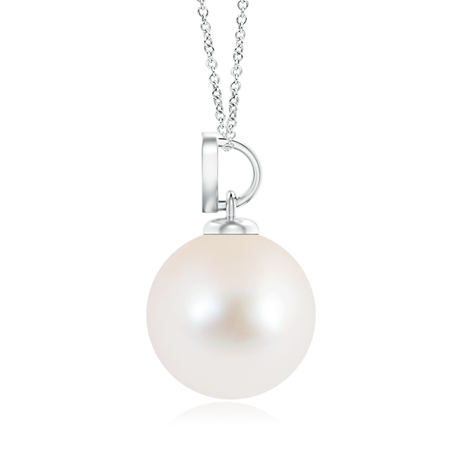 9mm AAA Freshwater Pearl Pendant with Heart-Shaped Bale in S999 Silver product image
