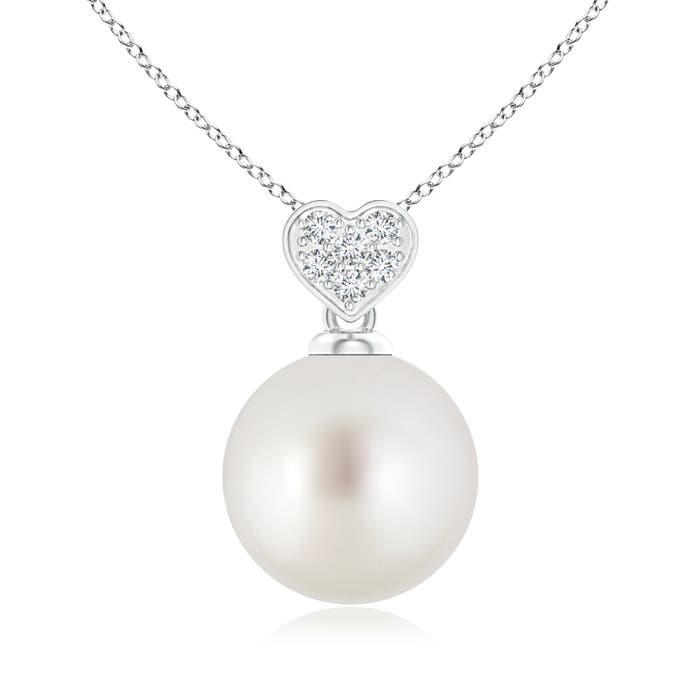 AAA - South Sea Cultured Pearl / 5.3 CT / 14 KT White Gold