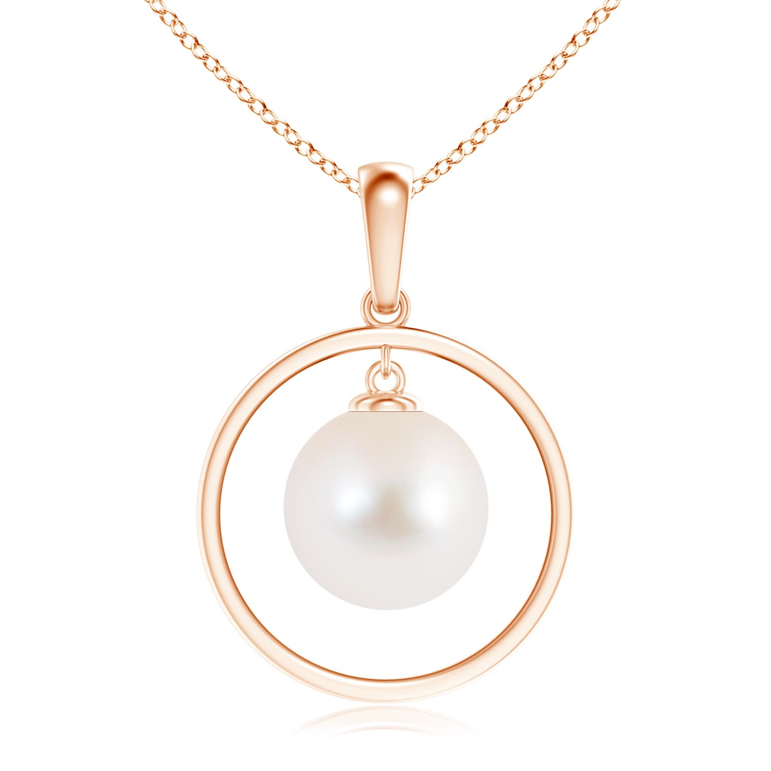 AAA - Freshwater Cultured Pearl / 7.2 CT / 14 KT Rose Gold