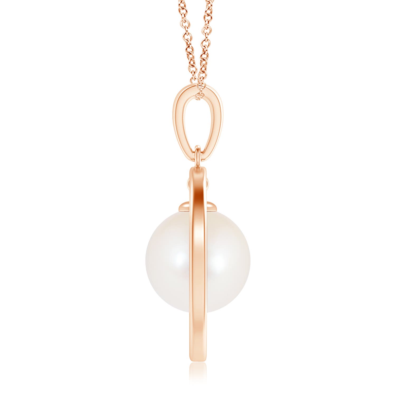 AAA - Freshwater Cultured Pearl / 7.2 CT / 14 KT Rose Gold