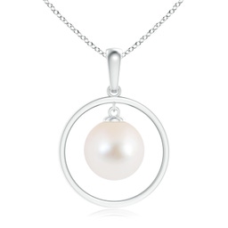 Solitaire Silver Freshwater Pearl Necklaces & Pendants