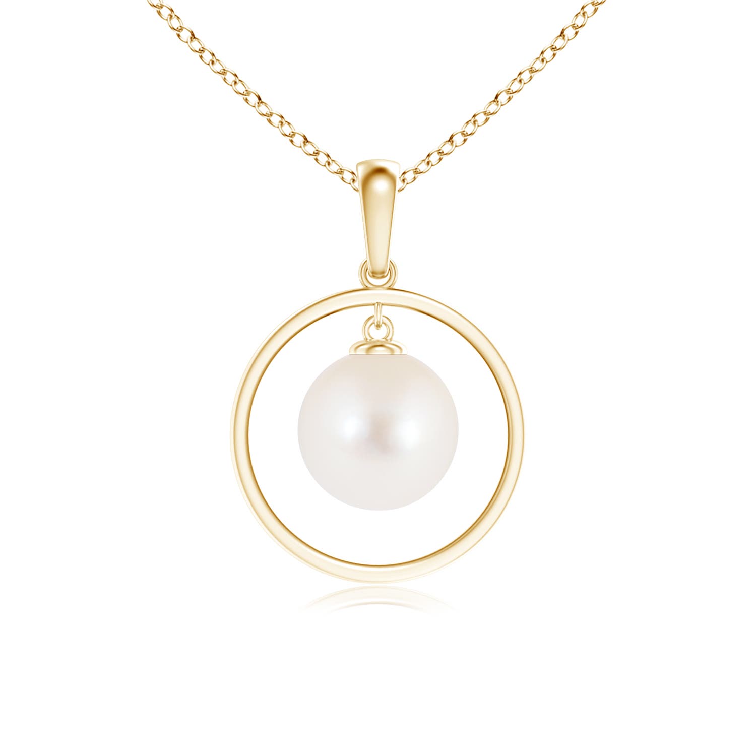 AAA - Freshwater Cultured Pearl / 3.7 CT / 14 KT Yellow Gold