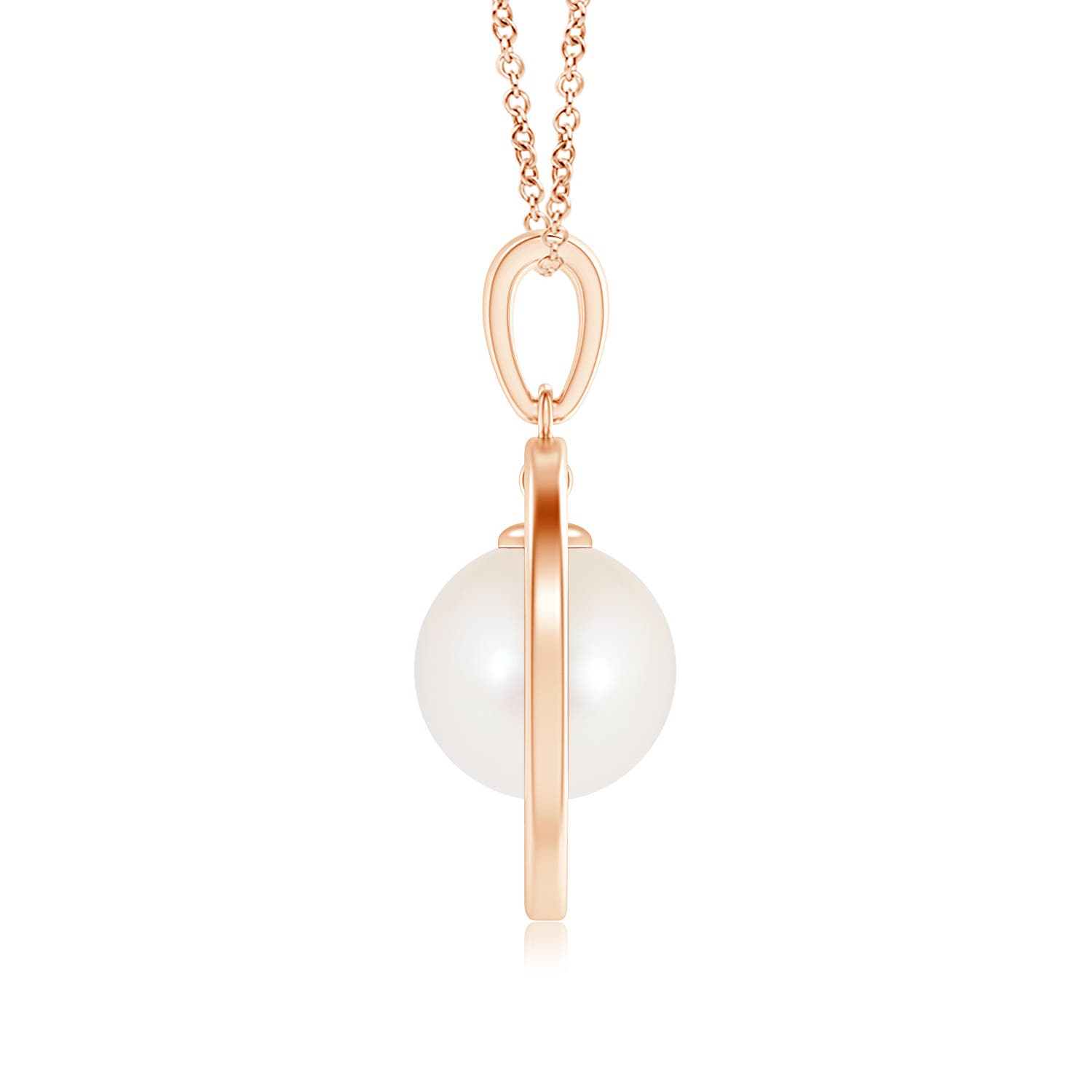 AAA - Freshwater Cultured Pearl / 5.25 CT / 14 KT Rose Gold