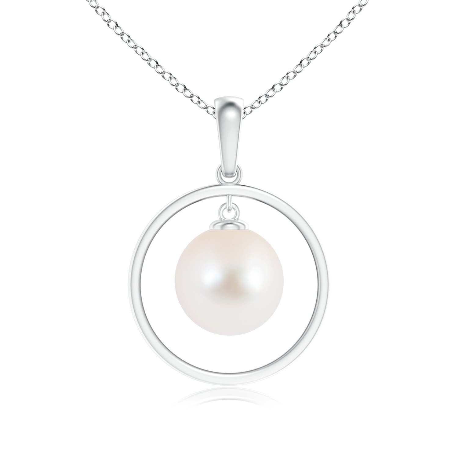 AAA - Freshwater Cultured Pearl / 5.25 CT / 14 KT White Gold