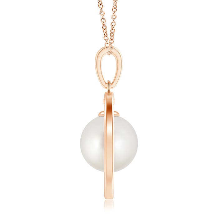 AAA - South Sea Cultured Pearl / 7.2 CT / 14 KT Rose Gold