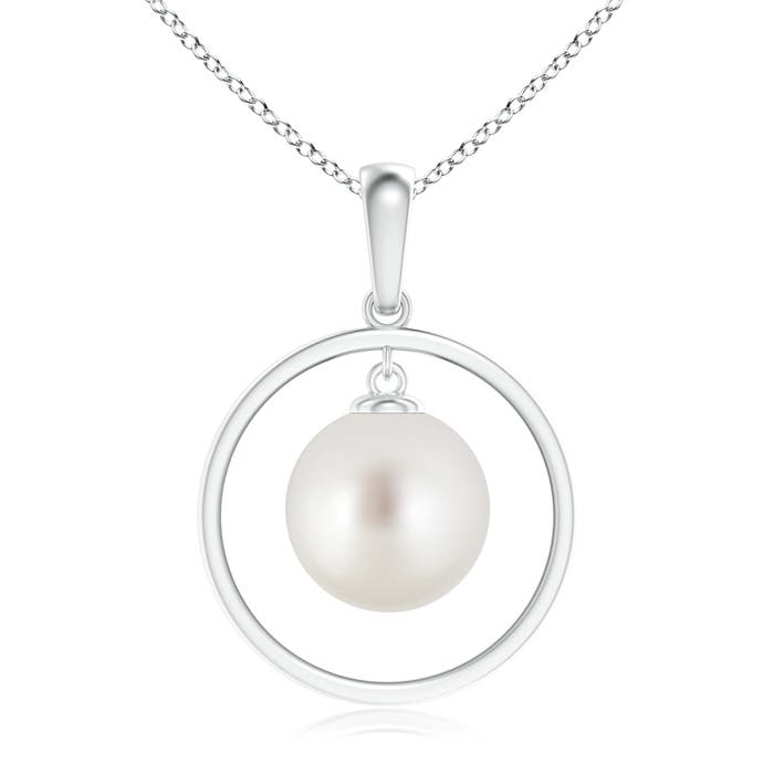 AAA - South Sea Cultured Pearl / 7.2 CT / 14 KT White Gold