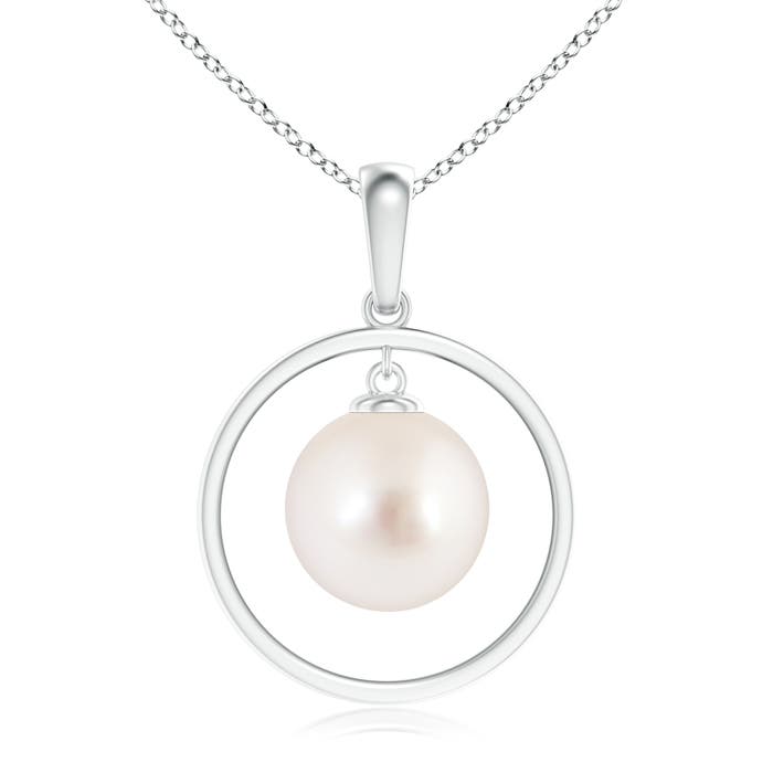 AAAA - South Sea Cultured Pearl / 7.2 CT / 14 KT White Gold