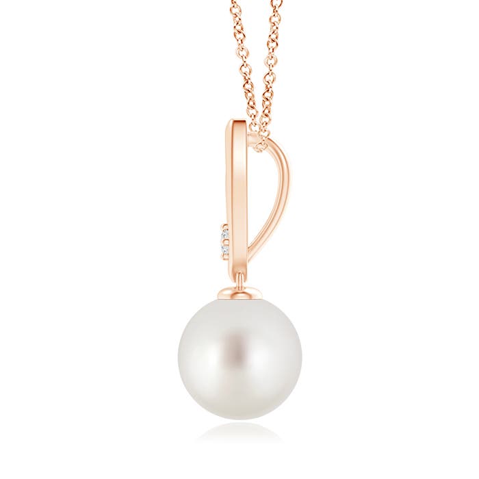 AAA - South Sea Cultured Pearl / 5.28 CT / 14 KT Rose Gold