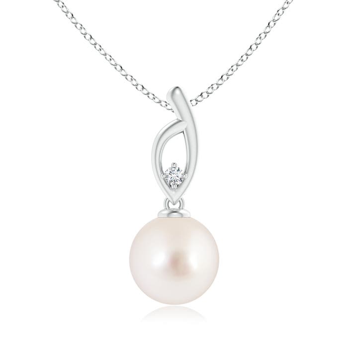 AAAA - South Sea Cultured Pearl / 5.28 CT / 14 KT White Gold