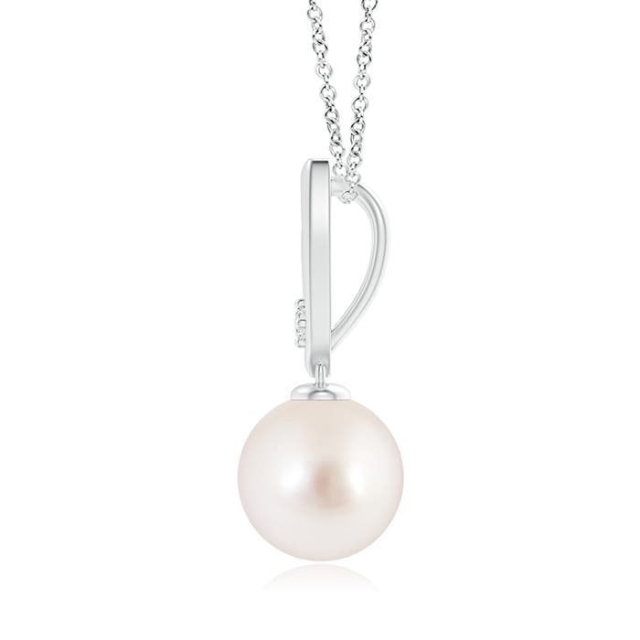 AAAA - South Sea Cultured Pearl / 5.28 CT / 14 KT White Gold