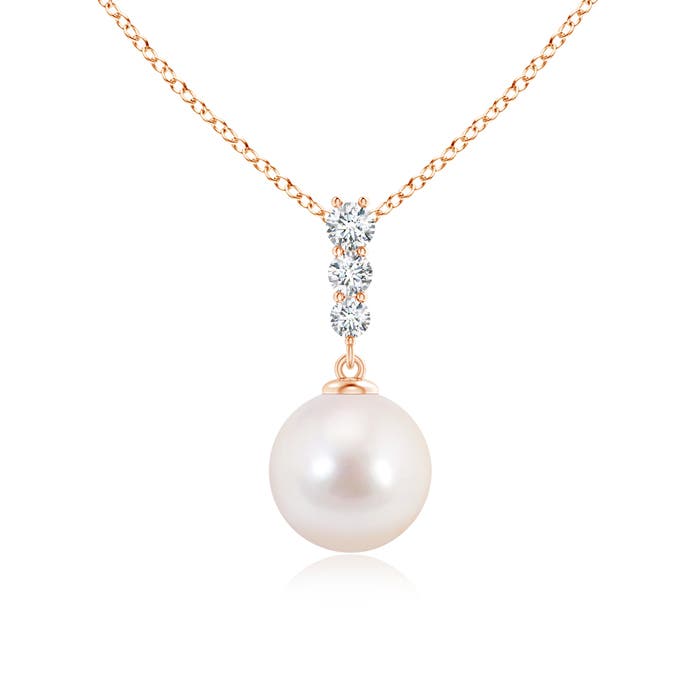 Image Representation of the Rose Gold Akoya Cultured Pearl Necklaces & Pendants