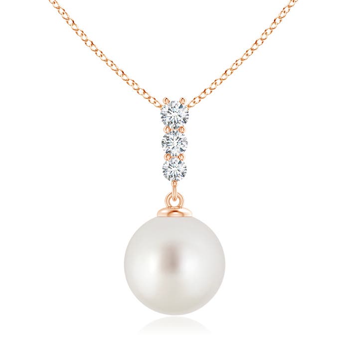 AAA - South Sea Cultured Pearl / 7.42 CT / 14 KT Rose Gold