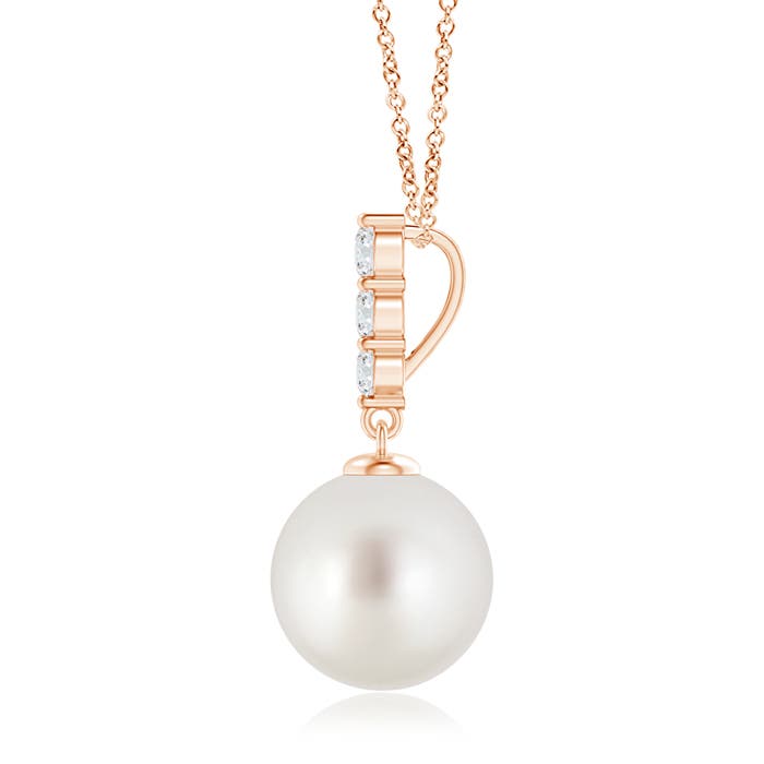 AAA - South Sea Cultured Pearl / 7.42 CT / 14 KT Rose Gold