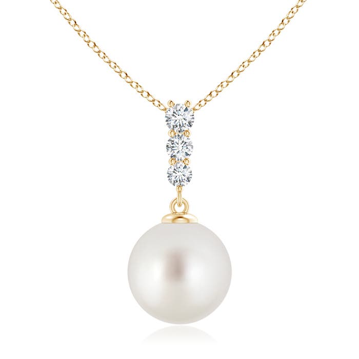 AAA - South Sea Cultured Pearl / 7.42 CT / 14 KT Yellow Gold