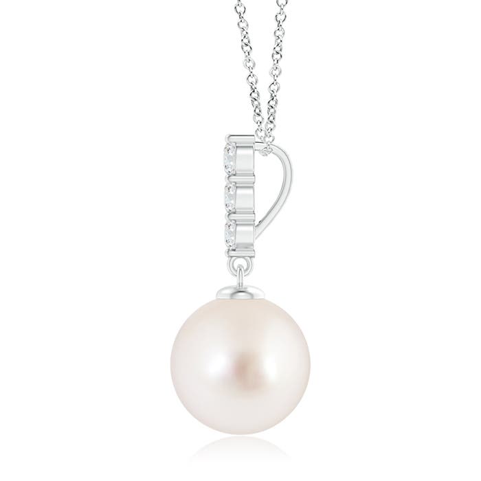 AAAA - South Sea Cultured Pearl / 7.42 CT / 14 KT White Gold