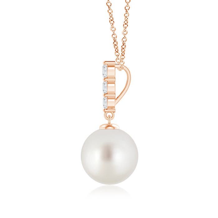 AAA - South Sea Cultured Pearl / 5.43 CT / 14 KT Rose Gold