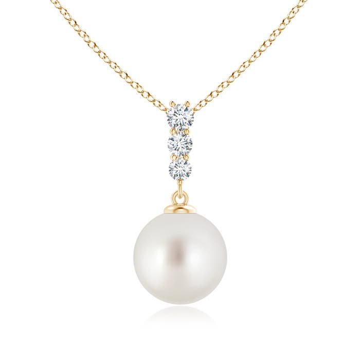 AAA - South Sea Cultured Pearl / 5.43 CT / 14 KT Yellow Gold