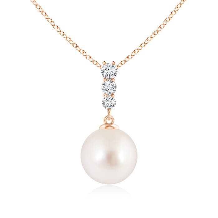 AAAA - South Sea Cultured Pearl / 5.43 CT / 14 KT Rose Gold
