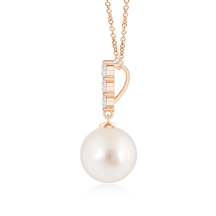 AAAA - South Sea Cultured Pearl / 5.43 CT / 14 KT Rose Gold