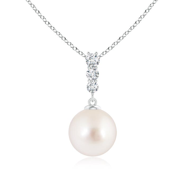 AAAA - South Sea Cultured Pearl / 5.43 CT / 14 KT White Gold