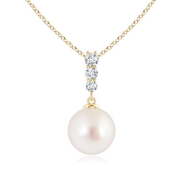 AAAA - South Sea Cultured Pearl / 5.43 CT / 14 KT Yellow Gold