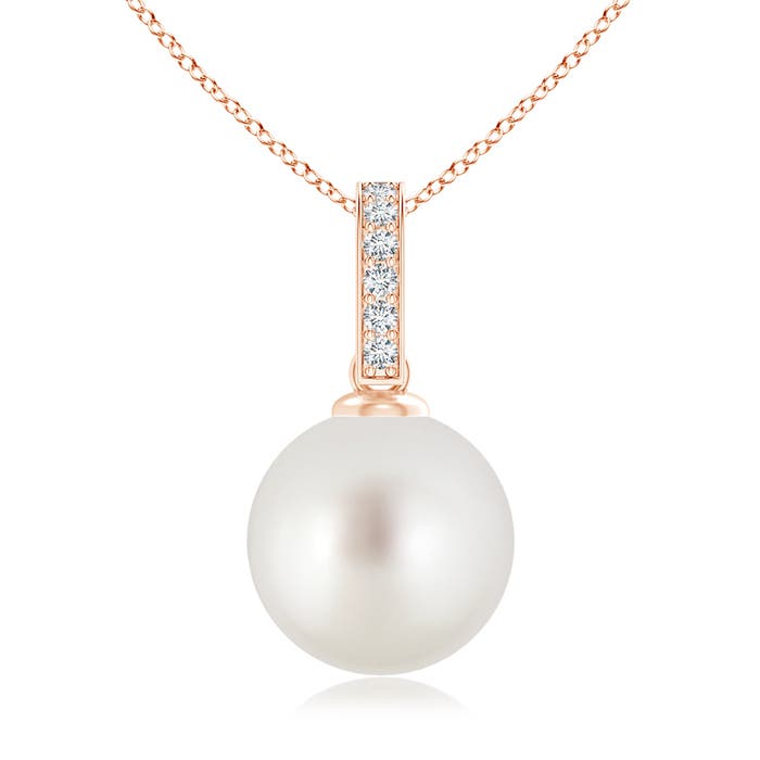 AAA - South Sea Cultured Pearl / 7.25 CT / 14 KT Rose Gold