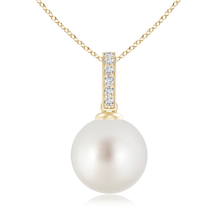 AAA - South Sea Cultured Pearl / 7.25 CT / 14 KT Yellow Gold