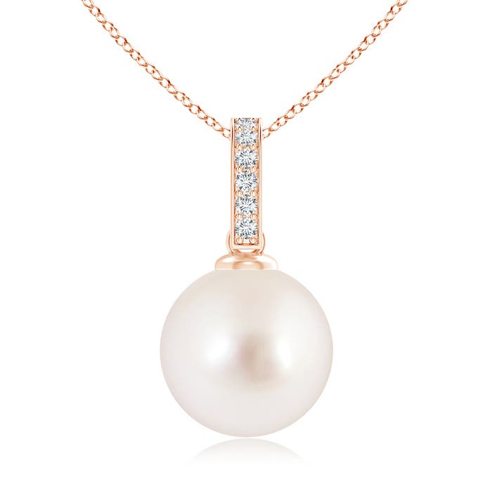 AAAA - South Sea Cultured Pearl / 7.25 CT / 14 KT Rose Gold