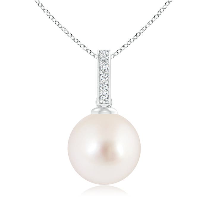 AAAA - South Sea Cultured Pearl / 7.25 CT / 14 KT White Gold